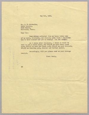 [Letter from Daniel W. Kempner to C. J. Michaelis, May 3, 1949]