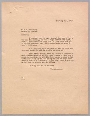 [Letter from Daniel W. Kempner to Sol S. Steinberg, February 24, 1949]