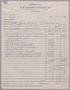 Primary view of [Invoice for Car Services, November 1952]
