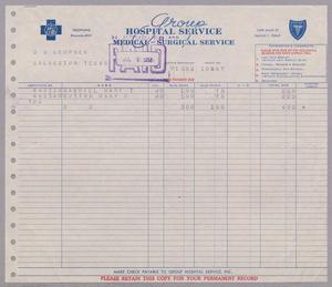[Invoice from Group Hospital Service, Inc., July 1952]