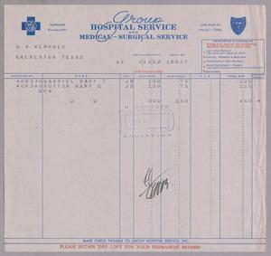 [Invoice from Group Hospital Service, Inc., February 1952]