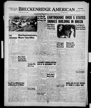 Breckenridge American (Breckenridge, Tex.), Vol. 32, No. 85, Ed. 1 Wednesday, April 9, 1952