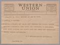 Letter: [Telegram from Dawson Auto to Daniel W. Kempner, January 21, 1952]