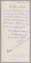 Letter: [Handwritten Letter from Helene Westphalen Lemaitre to Daniel W. and …