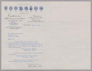 [Letter from Cartier, Inc. to Daniel W. Kempner, June 16, 1953]