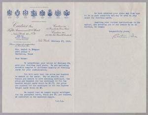 [Letter from Cartier, Inc. to Daniel W. Kempner, February 27, 1953]