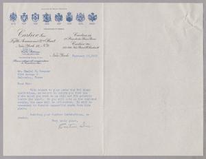 [Letter from Cartier, Inc. to Daniel W. Kempner, February 16, 1953]