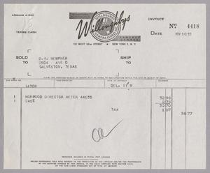 [Invoice for a Norwood Director Meter and a Case]