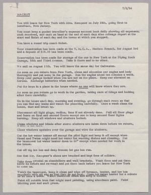 [Memo from D. W. Kempner to V. L. Mackey, July 2, 1954]