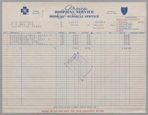 [Invoice from Group Hospital Service, Inc., June 1954]