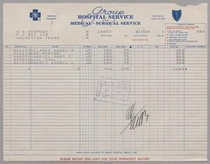 [Invoice from Group Hospital Service, Inc., May 1954]