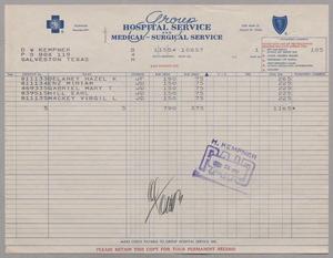 [Invoice from Group Hospital Service, Inc., January 1954]