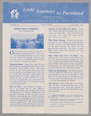 Primary view of object titled 'Little Journeys to Farmland, Number 48, October 1951'.