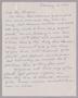 Letter: [Handwritten Letter from Band O. Gage to Daniel W. Kempner, February …