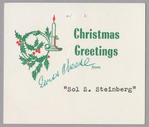 [Christmas Card from Sol. S. Steinberg]