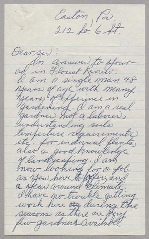 Primary view of object titled '[Handwritten letter from George Reich to Daniel W. Kempner, December 1955]'.