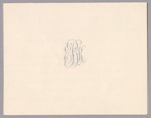 Primary view of object titled '[Card from Elsa K. Bertig to Mr. Dan]'.