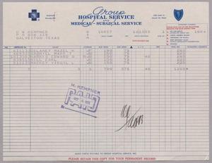 [Invoice from Group Hospital Service, Inc., October 1955]