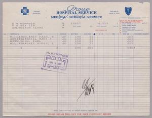 [Invoice from Group Hospital Service, Inc., April 1955]