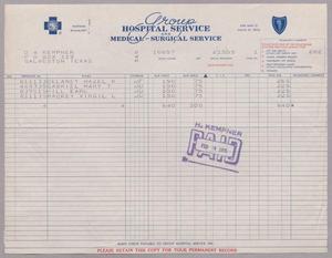 [Invoice from Group Hospital Service, Inc., February 1955]