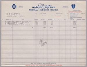 [Invoice from Group Hospital Service, Inc., January 1955]