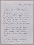 Letter: [Handwritten Letter from Helene Kanzelefska to Mr. and Mrs. Kempner, …
