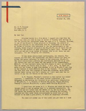 [Letter from Isaac H. Kempner to Daniel W. Kempner, October 26, 1955]