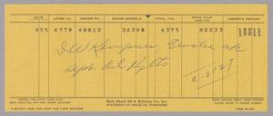 [Invoice for Barrels of Crude Oil, September 1955]