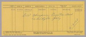 [Invoice for Barrels of Crude Oil, July 1955]