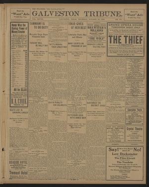 Primary view of object titled 'Galveston Tribune. (Galveston, Tex.), Vol. 28, No. 284, Ed. 1 Thursday, October 22, 1908'.