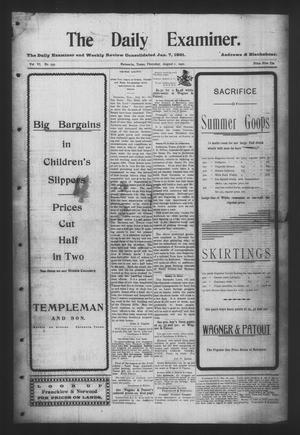 The Daily Examiner. (Navasota, Tex.), Vol. 6, No. 259, Ed. 1 Thursday, August 1, 1901