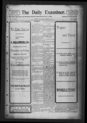 The Daily Examiner. (Navasota, Tex.), Vol. 6, No. 296, Ed. 1 Friday, September 13, 1901