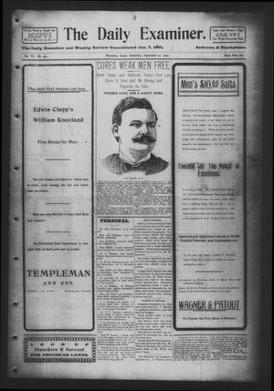 Primary view of object titled 'The Daily Examiner. (Navasota, Tex.), Vol. 6, No. 303, Ed. 1 Saturday, September 21, 1901'.