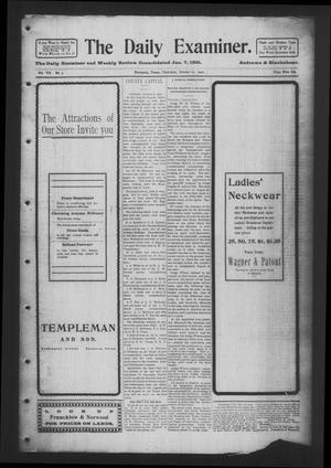 The Daily Examiner. (Navasota, Tex.), Vol. 7, No. 5, Ed. 1 Thursday, October 10, 1901
