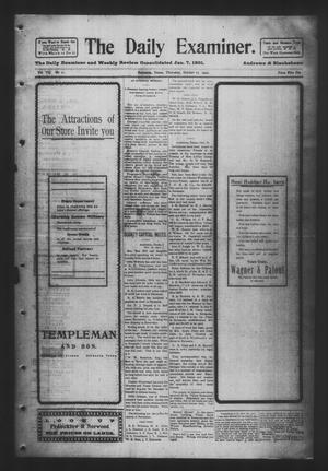 Primary view of object titled 'The Daily Examiner. (Navasota, Tex.), Vol. 7, No. 11, Ed. 1 Thursday, October 17, 1901'.