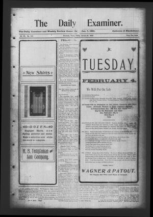The Daily Examiner. (Navasota, Tex.), Vol. 7, No. 102, Ed. 1 Friday, January 31, 1902