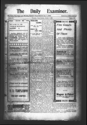 The Daily Examiner. (Navasota, Tex.), Vol. 7, No. 307, Ed. 1 Tuesday, October 7, 1902