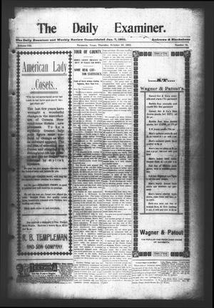 The Daily Examiner. (Navasota, Tex.), Vol. 8, No. 14, Ed. 1 Thursday, October 30, 1902