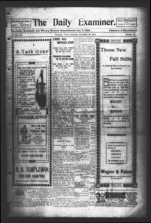 The Daily Examiner. (Navasota, Tex.), Vol. 8, No. 40, Ed. 1 Saturday, November 29, 1902