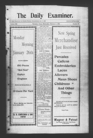The Daily Examiner. (Navasota, Tex.), Vol. 8, No. 95, Ed. 1 Wednesday, February 4, 1903