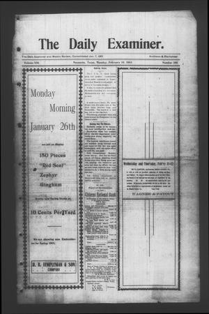 The Daily Examiner. (Navasota, Tex.), Vol. 8, No. 100, Ed. 1 Tuesday, February 10, 1903