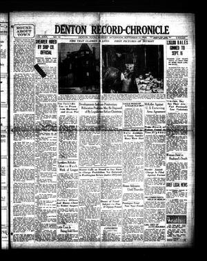 Denton Record-Chronicle (Denton, Tex.), Vol. 29, No. 34, Ed. 1 Monday, September 23, 1929