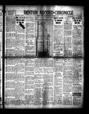 Denton Record-Chronicle (Denton, Tex.), Vol. 29, No. 68, Ed. 1 Friday, November 1, 1929