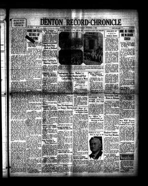Denton Record-Chronicle (Denton, Tex.), Vol. 29, No. 69, Ed. 1 Saturday, November 2, 1929