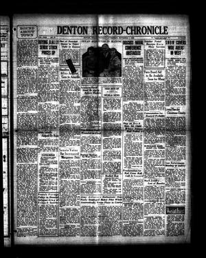 Denton Record-Chronicle (Denton, Tex.), Vol. 29, No. 73, Ed. 1 Thursday, November 7, 1929