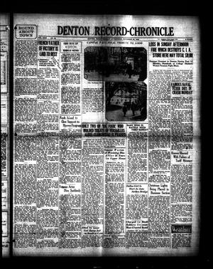 Denton Record-Chronicle (Denton, Tex.), Vol. 29, No. 88, Ed. 1 Monday, November 25, 1929