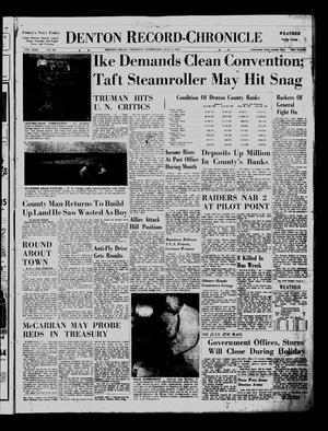 Denton Record-Chronicle (Denton, Tex.), Vol. 49, No. 269, Ed. 1 Thursday, July 3, 1952