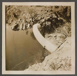 Primary view of object titled '[Grierson Dam from Above]'.