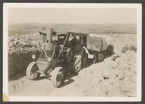 Primary view of object titled '[Tractor on a Dirt Road]'.