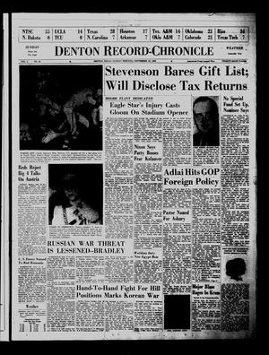 Denton Record-Chronicle (Denton, Tex.), Vol. 50, No. 40, Ed. 1 Sunday, September 28, 1952